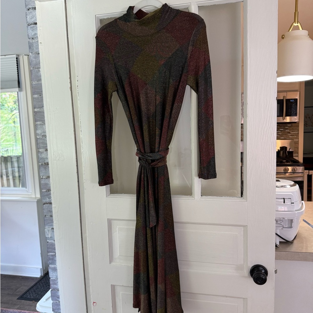 Traffic People Multicolor Long Sleeve Dress